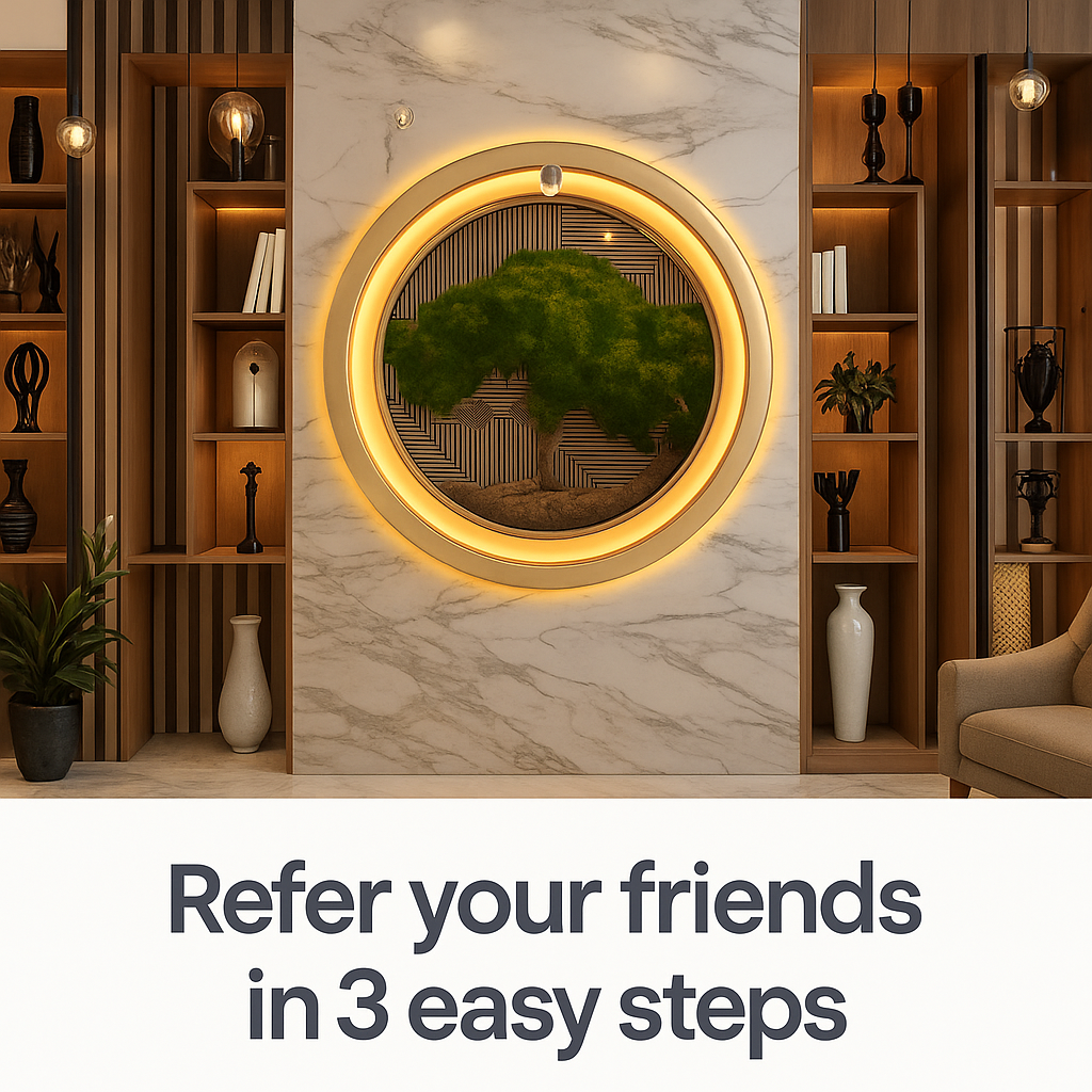 Refer & earn in 3 simple steps